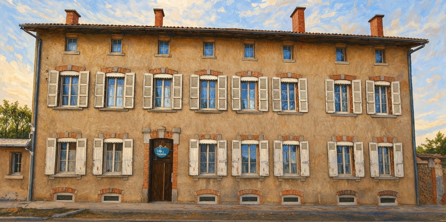 Façade de la villa du Turluron style dessin